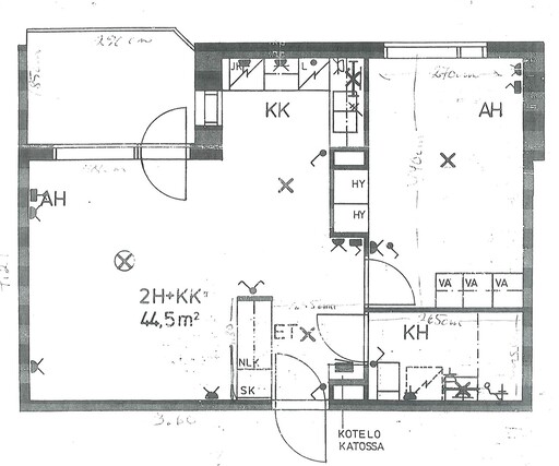 Rental Helsinki  2 rooms Yleiskuva