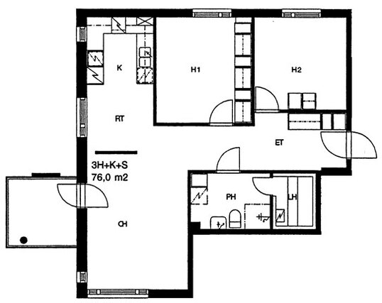 Asumisoikeusasunto Tampere Härmälä 3 huonetta