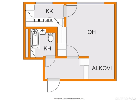 Vuokra-asunto Tampere Hervanta Yksiö Keittiö