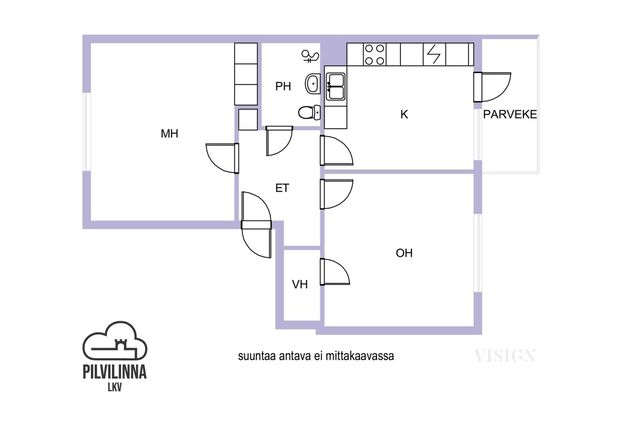 Vuokra-asunto Keminmaa Lautiosaari Kaksio