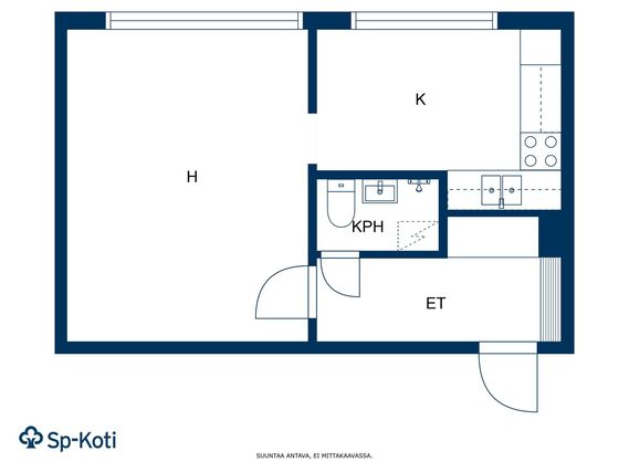 Vuokra-asunto Kouvola Keskusta Yksiö