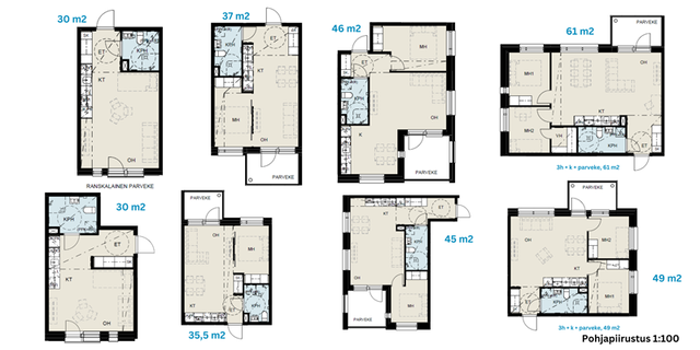 Rental Seinäjoki Keskusta 3 rooms