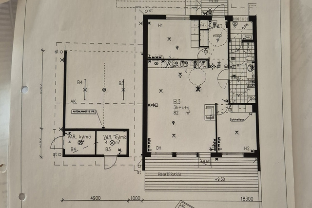 Vuokra-asunto Espoo Bemböle 3 huonetta olohuone