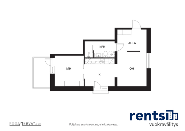 Vuokra-asunto Jyväskylä Pirttimäki Kaksio