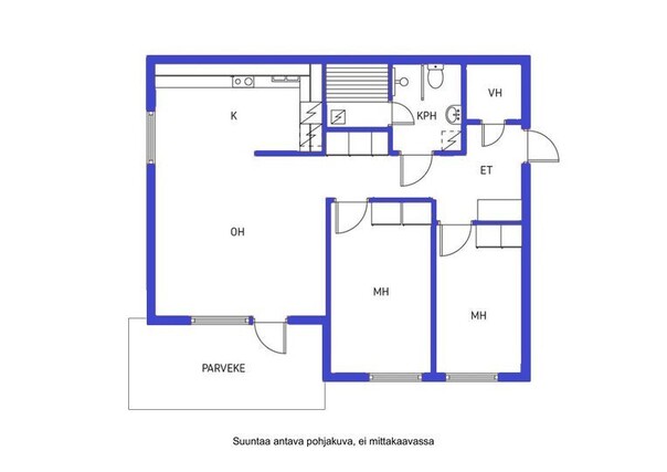 Vuokra-asunto Nurmijärvi Kirkonkylä 3 huonetta