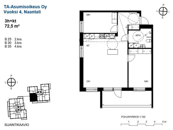 Right of occupancy apartment Naantali  3 rooms