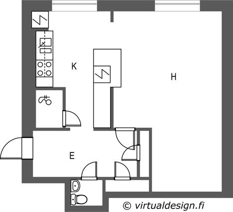 Vuokra-asunto Tampere Keskusta Yksiö