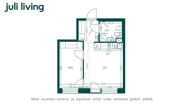 Vuokra-asunto Tampere Lamminpää Kaksio