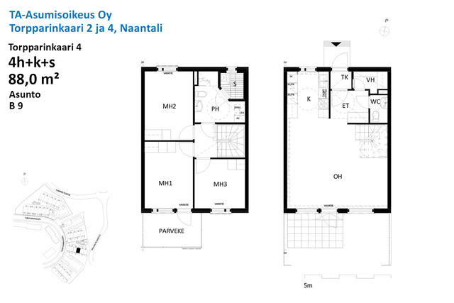 Asumisoikeusasunto Naantali Tammisto 4 huonetta