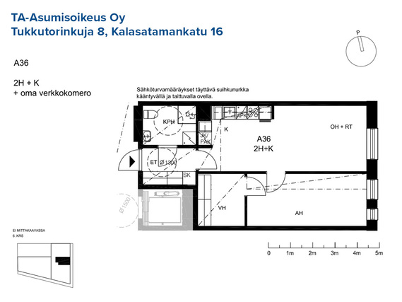 Asumisoikeusasunto Helsinki Sörnäinen Kaksio