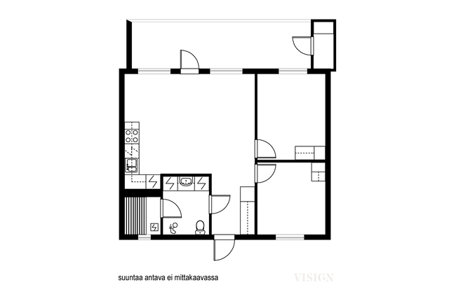 Vuokra-asunto Oulu Kiviharju 3 huonetta