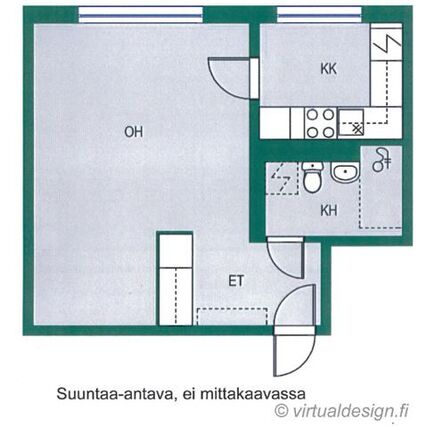 Vuokra-asunto Jyväskylä Keltinmäki Yksiö