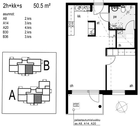 Right of occupancy apartment Espoo Laaksolahti 2 rooms