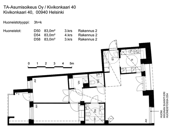 Right of occupancy apartment Helsinki Mellunkylä 3 rooms