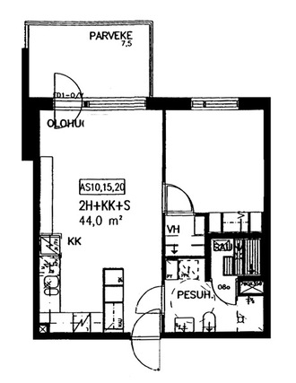 Asumisoikeusasunto Kuopio Särkilahti Kaksio