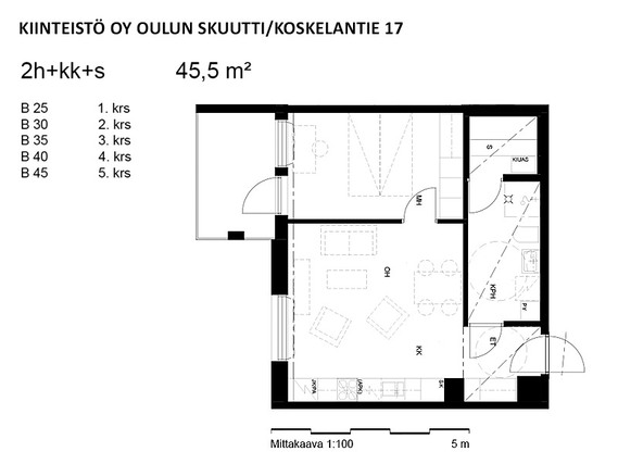 Vuokra-asunto Oulu Toppila Kaksio