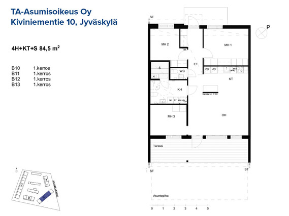 Asumisoikeusasunto Jyväskylä Haukkala 4 huonetta