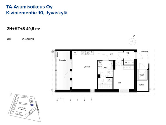 Asumisoikeusasunto Jyväskylä Haukkala Kaksio