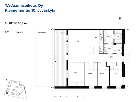 Asumisoikeusasunto Jyväskylä Haukkala 5 +