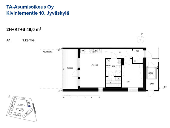 Asumisoikeusasunto Jyväskylä Haukkala Kaksio