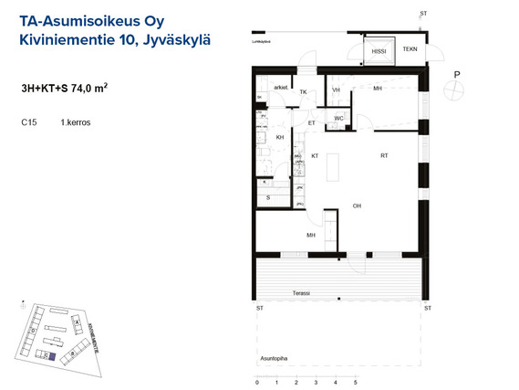 Asumisoikeusasunto Jyväskylä Haukkala 3 huonetta