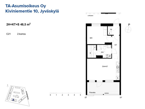 Asumisoikeusasunto Jyväskylä Haukkala Kaksio