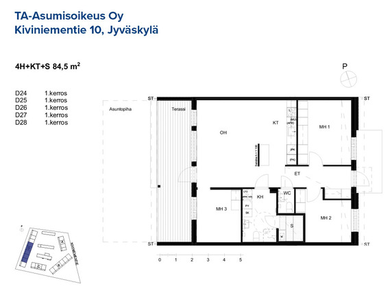 Asumisoikeusasunto Jyväskylä Haukkala 4 huonetta