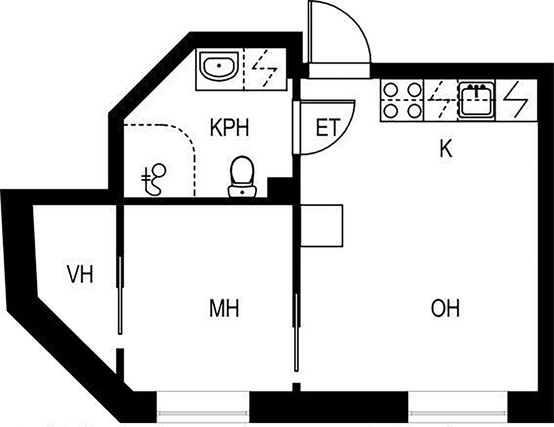 Vuokra-asunto Helsinki Kamppi Kaksio