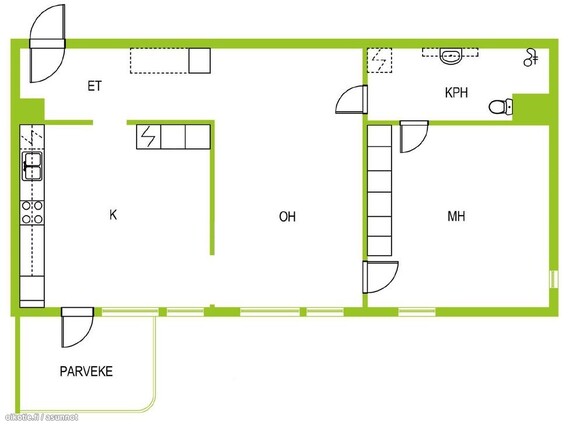 Rental Helsinki Herttoniemi 2 rooms