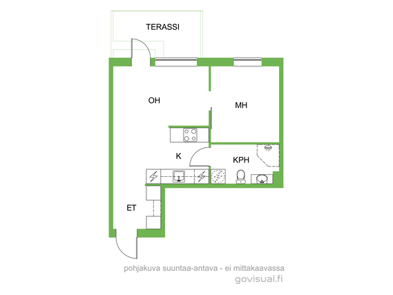 Vuokra-asunto Tampere Linnainmaa Kaksio