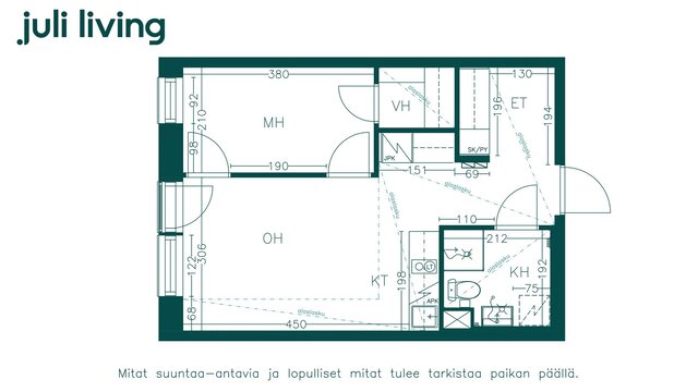 Vuokra-asunto Tampere Lamminpää Kaksio