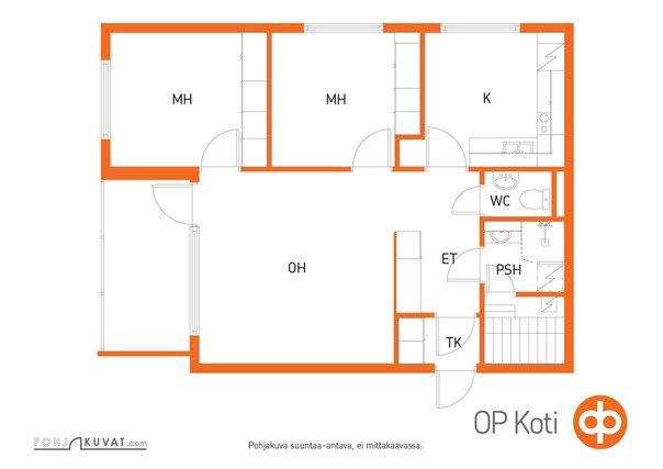 Vuokra-asunto Lappeenranta Tykki-Kiviharju 3 huonetta