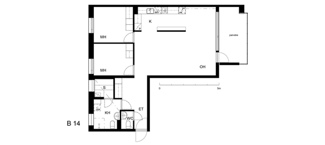 Rental Helsinki Herttoniemenranta 3 rooms Nkatu 1 B 14  Niittaajankatu 1 B 14