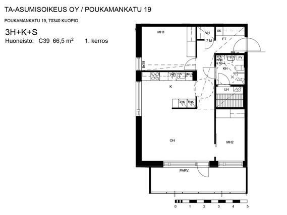 Asumisoikeusasunto Kuopio Puijo 3 huonetta