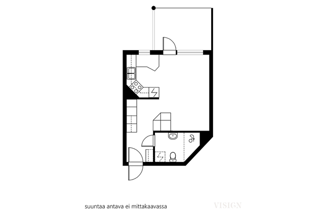 Vuokra-asunto Kouvola Kuusankoski Yksiö