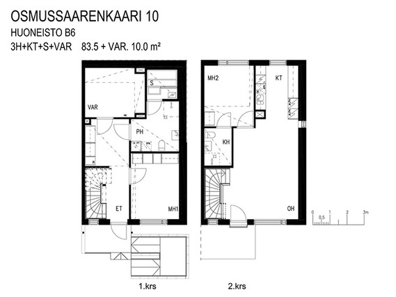 Asumisoikeusasunto Kirkkonummi Kolsari 3 huonetta