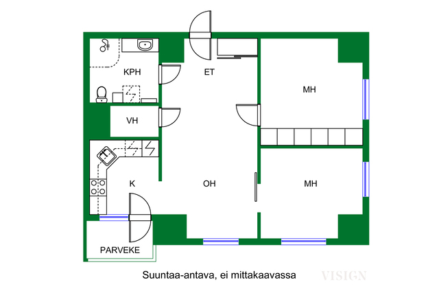 Rental Espoo Tapiola 3 rooms