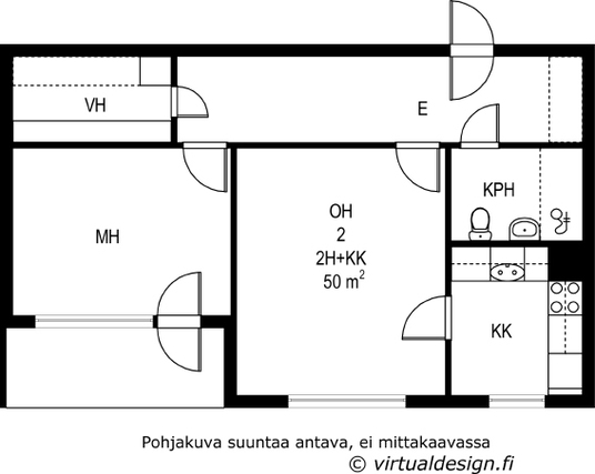 Vuokra-asunto Loviisa Rauhala Kaksio