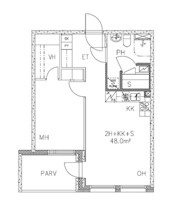 Rental Oulu Alppila 2 rooms -