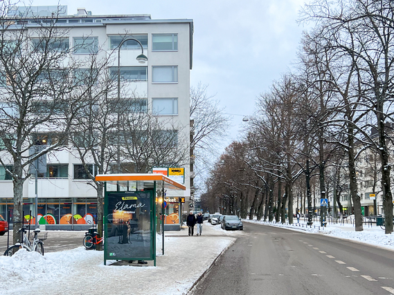 Rental Helsinki Munkkiniemi 1 room Loistosijainnilla ihastuttava koti tilaa antavalla parvella.