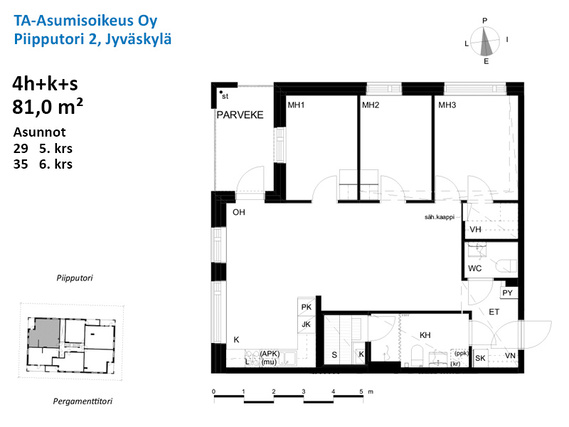 Asumisoikeusasunto Jyväskylä Tourula 4 huonetta