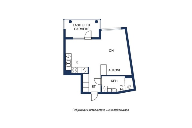 Vuokra-asunto Vantaa Pakkala Yksiö Yleiskuva