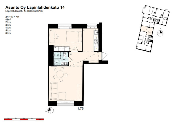 Vuokra-asunto Helsinki Kamppi Kaksio Digistailaus