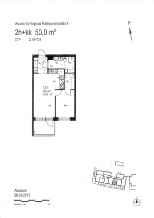 Rental Espoo Matinkylä 2 rooms -