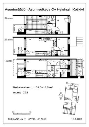 Asumisoikeusasunto Helsinki Alppikylä 4 huonetta