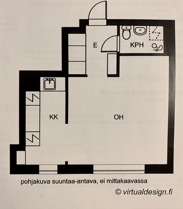 Vuokra-asunto Tampere Kaleva Yksiö