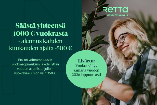 Vuokra-asunto Espoo Perkkaa 3 huonetta -