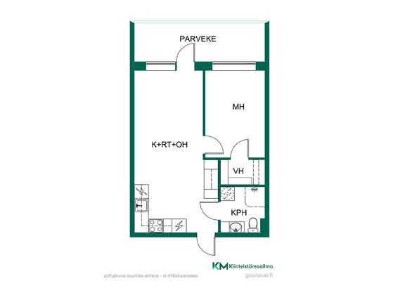 Vuokra-asunto Rovaniemi Keskusta Kaksio