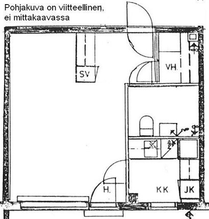 Vuokra-asunto Valkeakoski Sointula Yksiö Yleiskuva