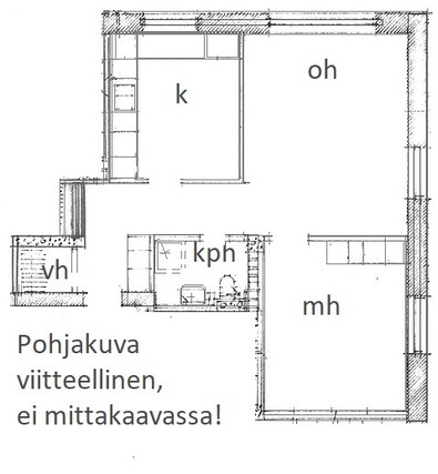 Vuokra-asunto Valkeakoski Keskusta Kaksio Yleiskuva